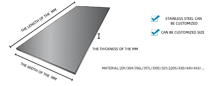 Cold/Hot Rolled ASTM AISI JIS 2205 201 202 304 316L 310S 410 430 Stainless Steel Coil/Stainless Steel Sheet/Stainless Steel Strip