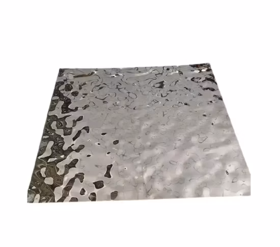 Feuille d'acier inoxydable d'ondulation de l'eau estampillée par couleur de miroir de 201 304 8K pour la décoration de plafond